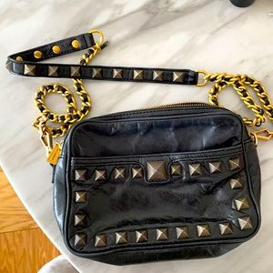 Rebecca Minkoff Black Studded Double Zip Purse